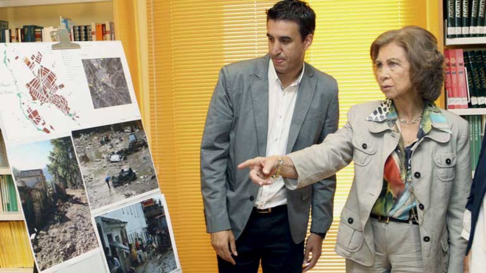 Visita de la reina a las zonas afectadas por la Lluvia en Andalucía y Murcia
