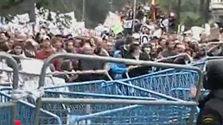 Telediario 1 - Video policial del 25-S