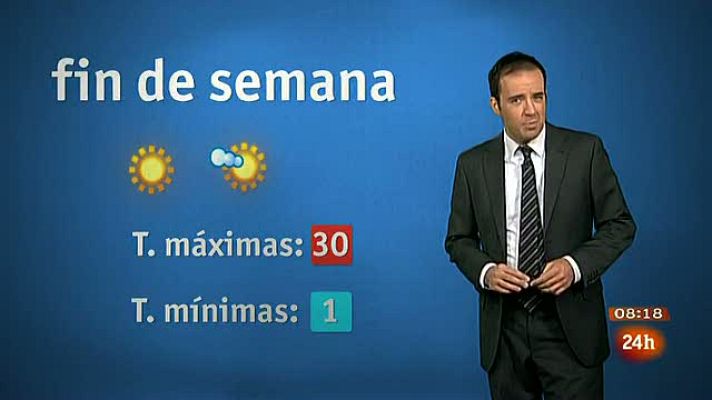 El tiempo - Nuboso en noroeste con lluvias débiles en Galicia