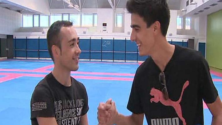 Telediario 1 - Los taekwondistas Joel González y Javier Marrón, enfrentados por el 'clásico'