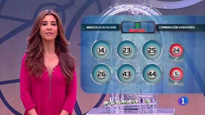 Loterías - Bonoloto - 10/10/12