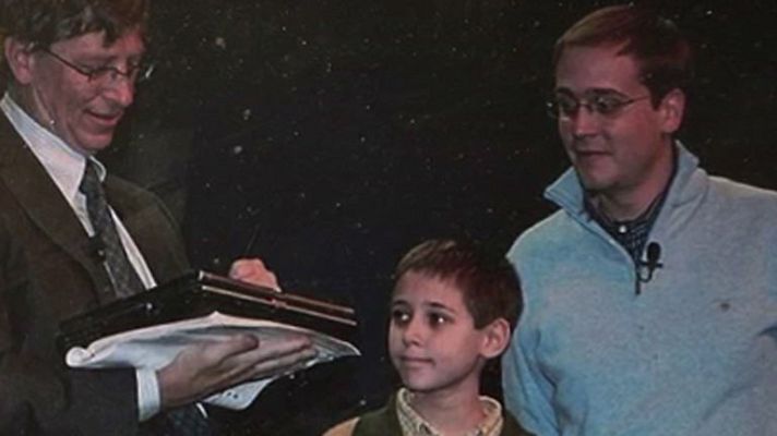 Conectando España - Ariño - Vicente con Bill Gates