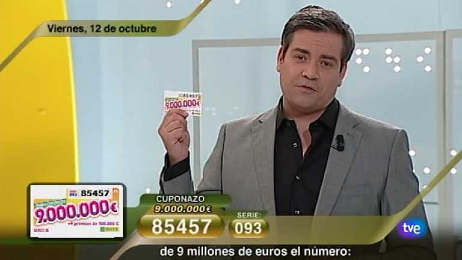 Sorteo ONCE - 12/10/12 - Ver ahora