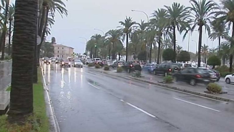 Lluvias persistentes en Cantabria y fuertes en Cataluña y Baleares