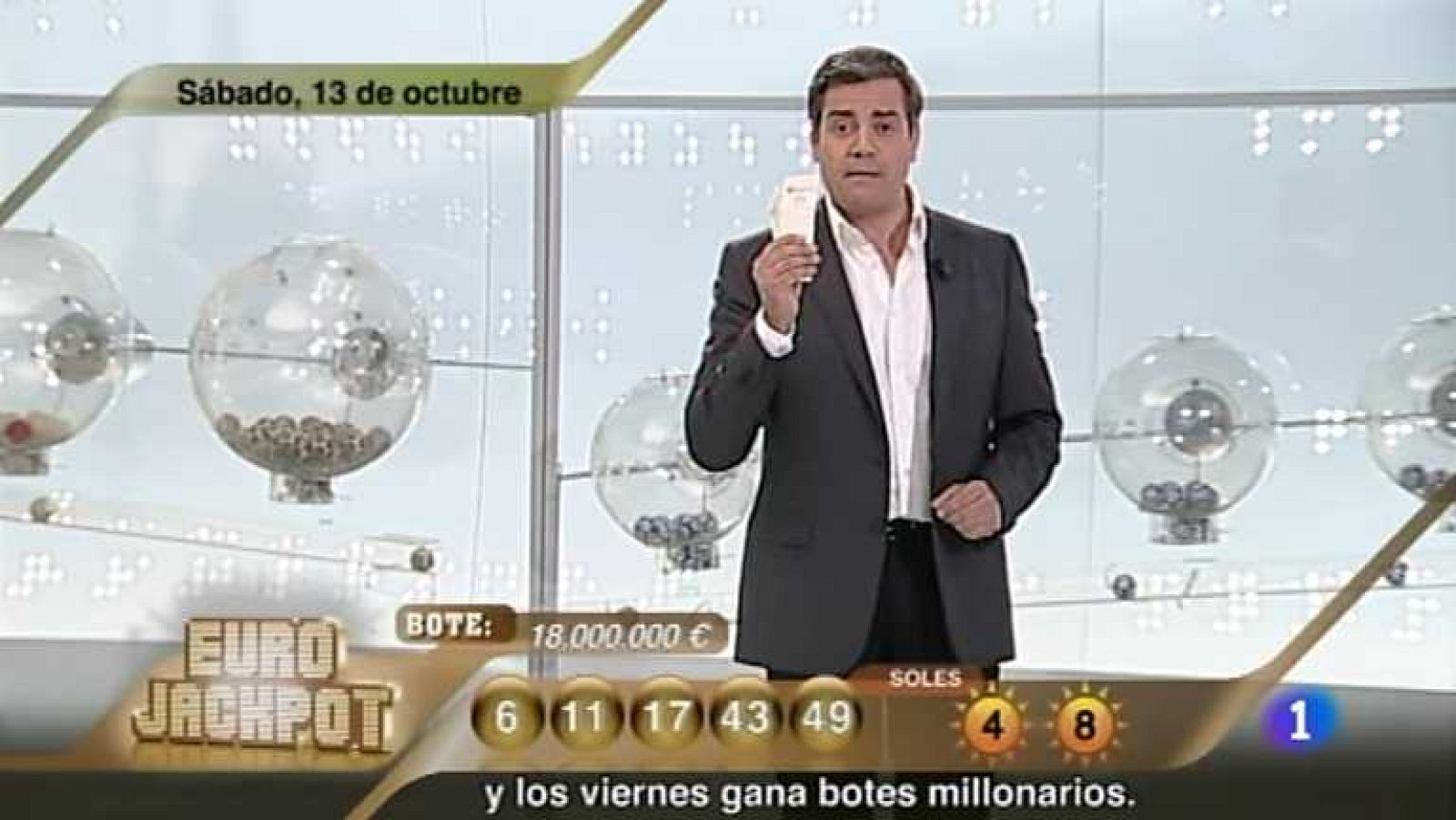 Sorteo ONCE - 13/10/12 - Ver ahora