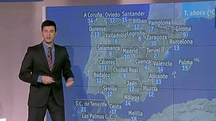 El tiempo - Lluvias en Galicia, Cantábrico y norte de Castilla y León