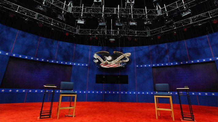 Telediario 1 - Todo preparado para el segundo debate presidencial entre Obama y Romney