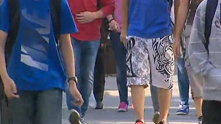 Telediario 1 - Arranca una semana de protestas en la Educación secundaria por los recortes