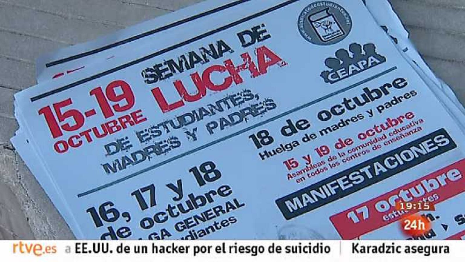 La tarde en 24 horas - Bloque 19 horas - 16/10/12 - Ver ahora
