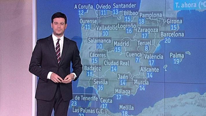 El tiempo - Lluvias en Guipúzcoa, alto Ebro, Canarias y suroeste peninsular