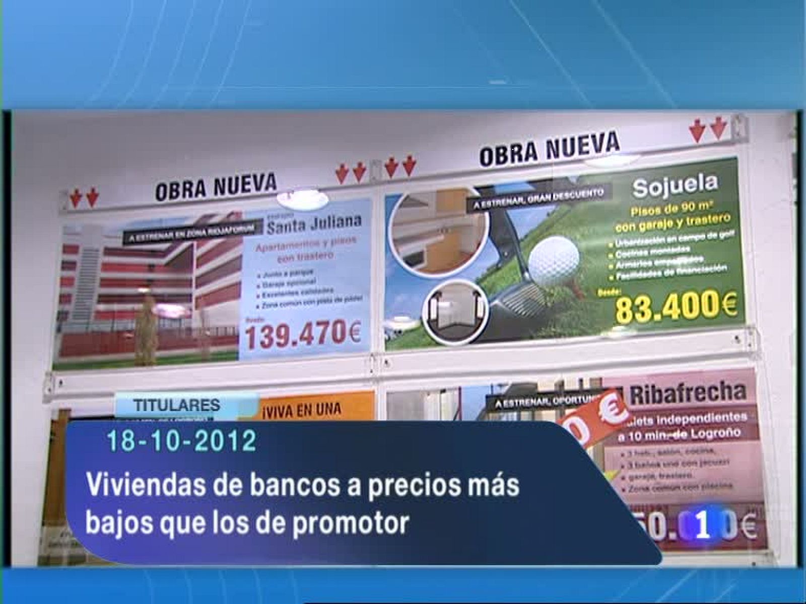 Informativo Telerioja 2 - 18/10/12 | Ver