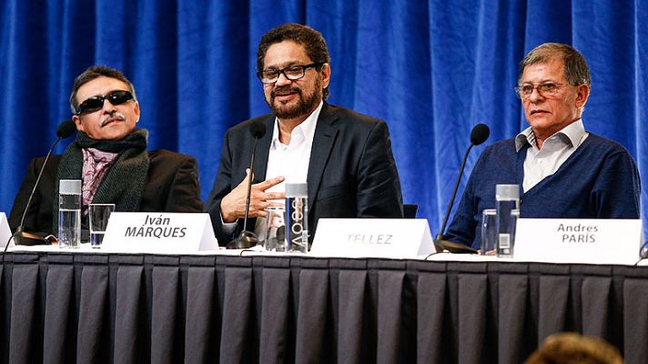 Telediario 1 - Proceso de paz con las FARC