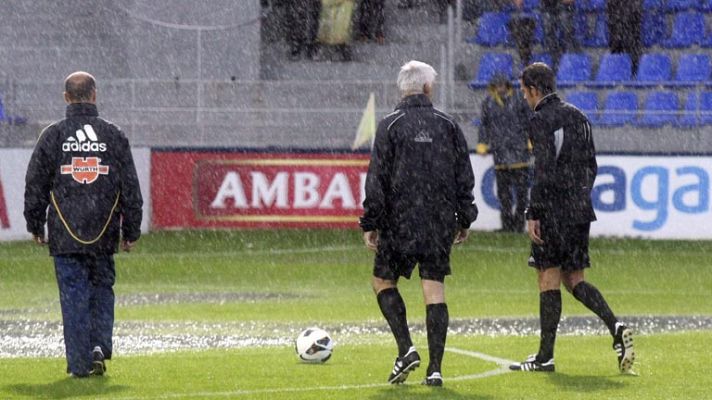 Telediario 1 - El Huesca-Barça B, víctima del temporal