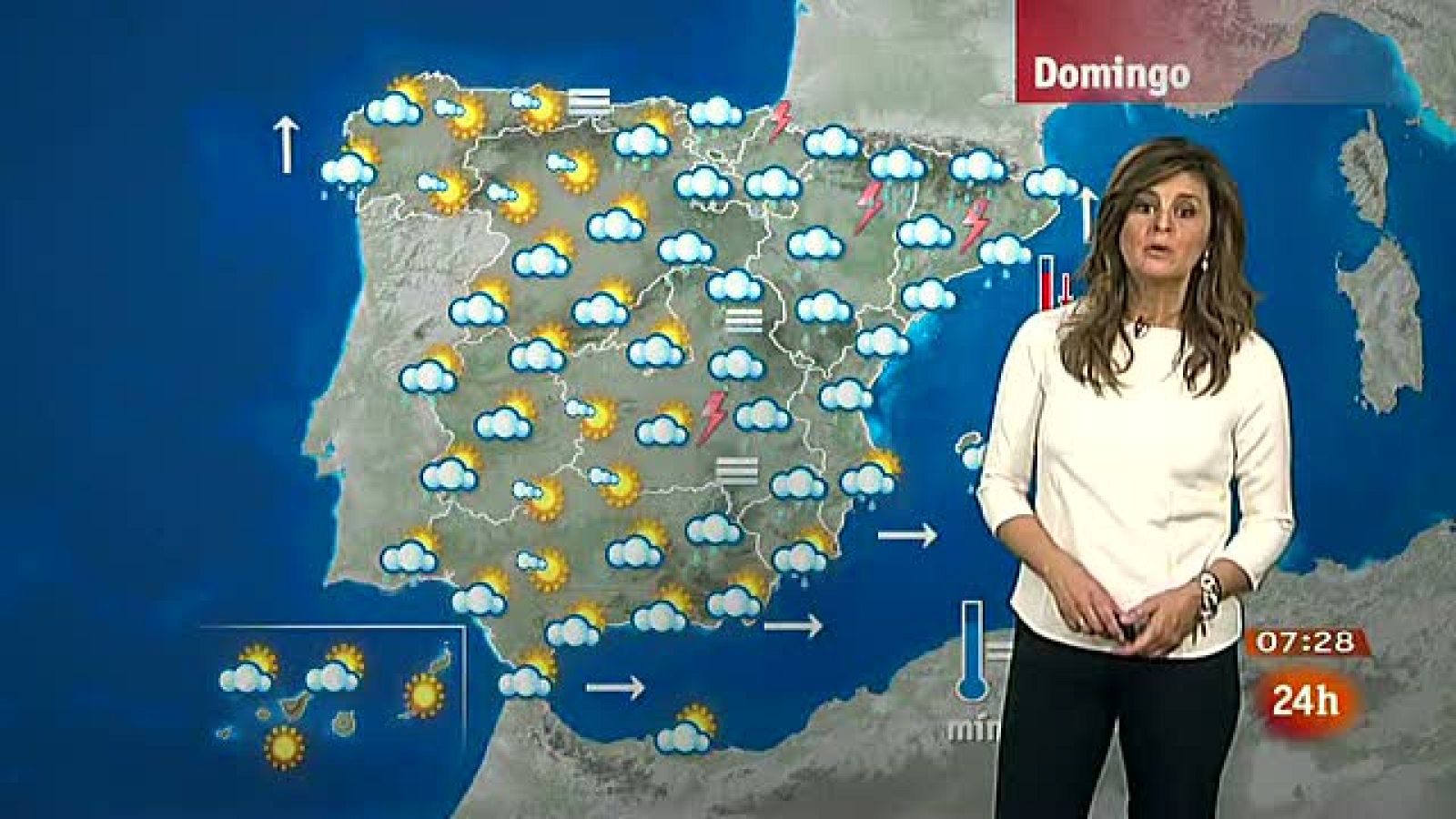 Lluvias fuertes en el tercio oriental peninsular y Baleares - El tiempo | Ver