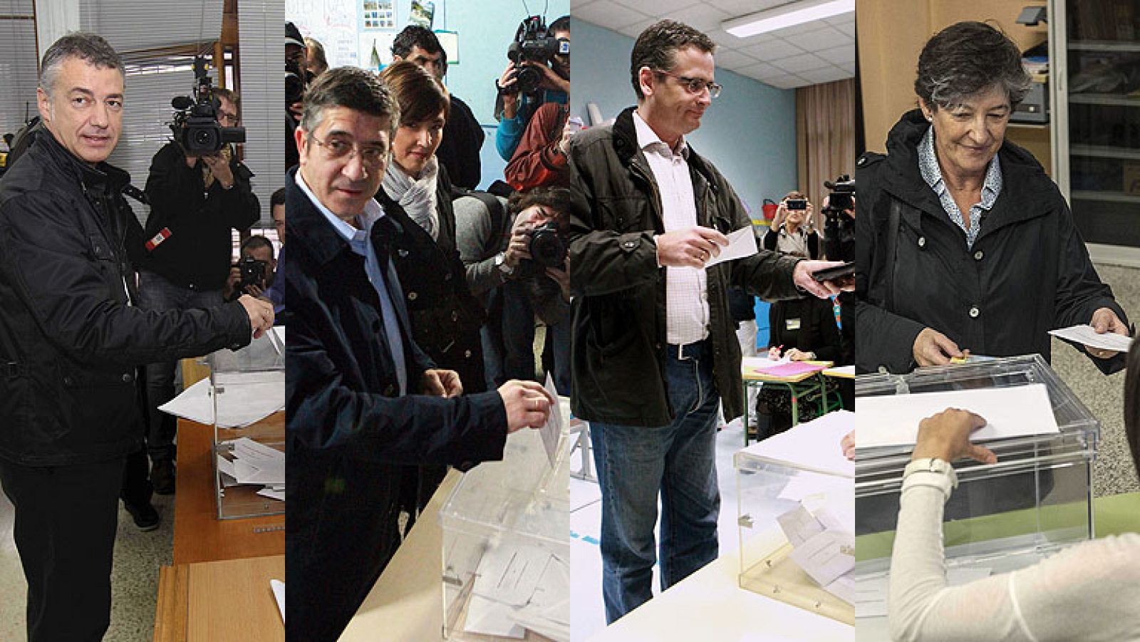 Los candidatos a lehendakari instan a los ciudadanos a acudir a las urnas tras votar en Euskadi - Informativo 24h | Ver