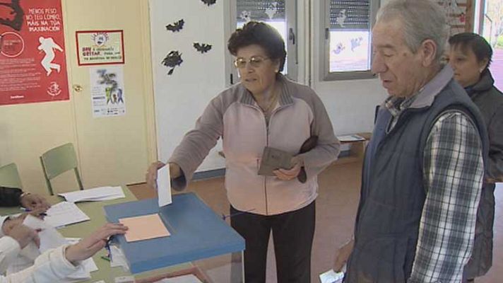 Telediario 1 - Baja participación en Galicia