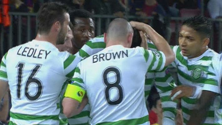 Champions League - El Celtic se adelanta en el Camp Nou (0-1)