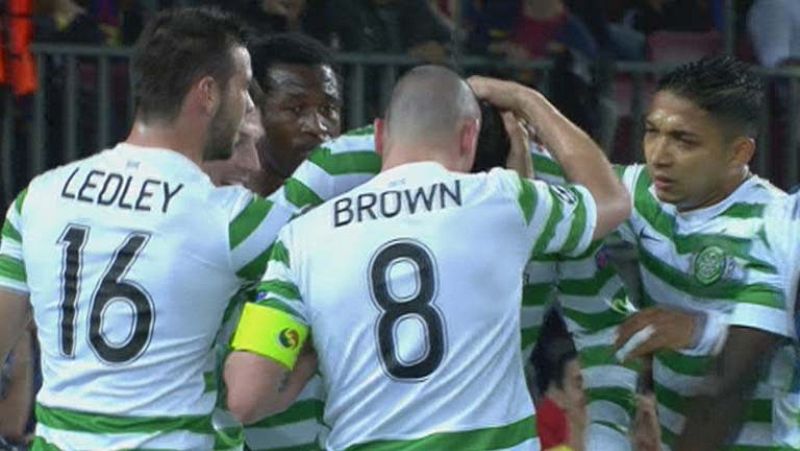 El Celtic se adelanta en el Camp Nou (0-1)