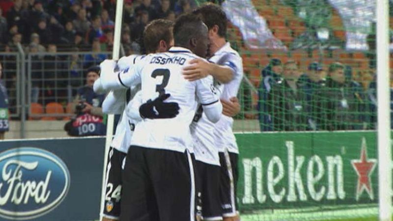 Soldado adelanta al Valencia (0-1)