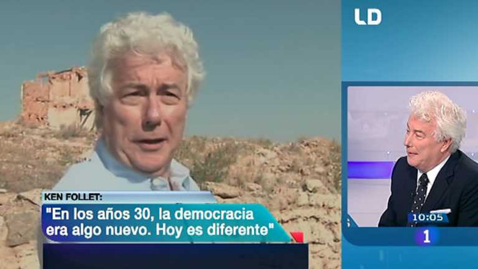 Los desayunos de TVE - Ramón Luis Valcárcel, presidente de Murcia y Ken Follet, escritor - ver ahora