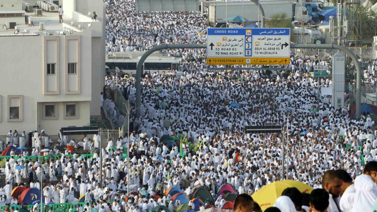 Los fieles ascienden al monte Arafat en el día más importante de la peregrinación a La Meca