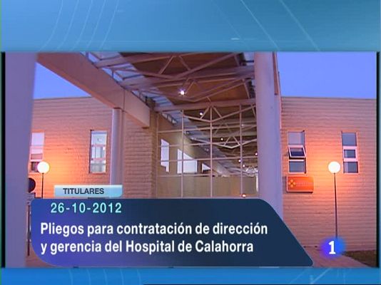 Informativo Telerioja - Telerioja en 2' - 26/10/12