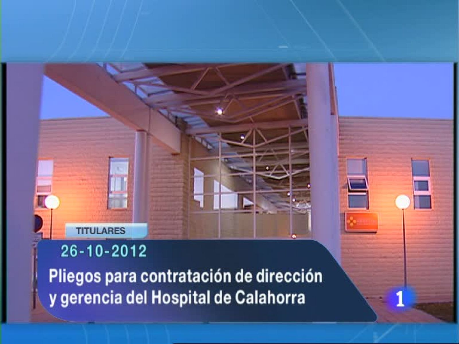 Informativo Telerioja - 26/10/12 | Ver