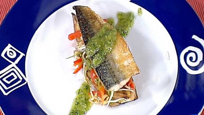 Cocina con Sergio - Milhojas de caballa al pesto