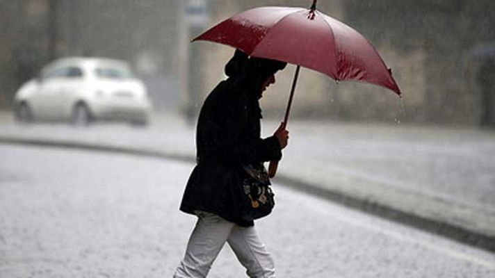 Telediario 1 - Alerta España por lluvia y viento
