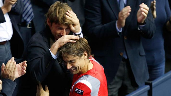 Tenis - David Ferrer:"Se lo dedico a Juan Carlos Ferrero"