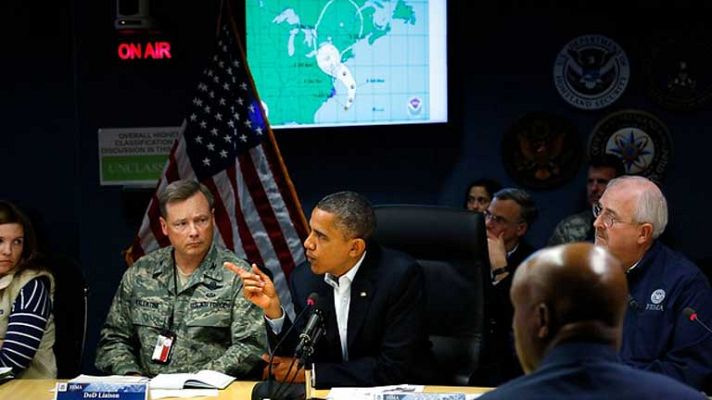 Telediario 1 - Huracán Sandy