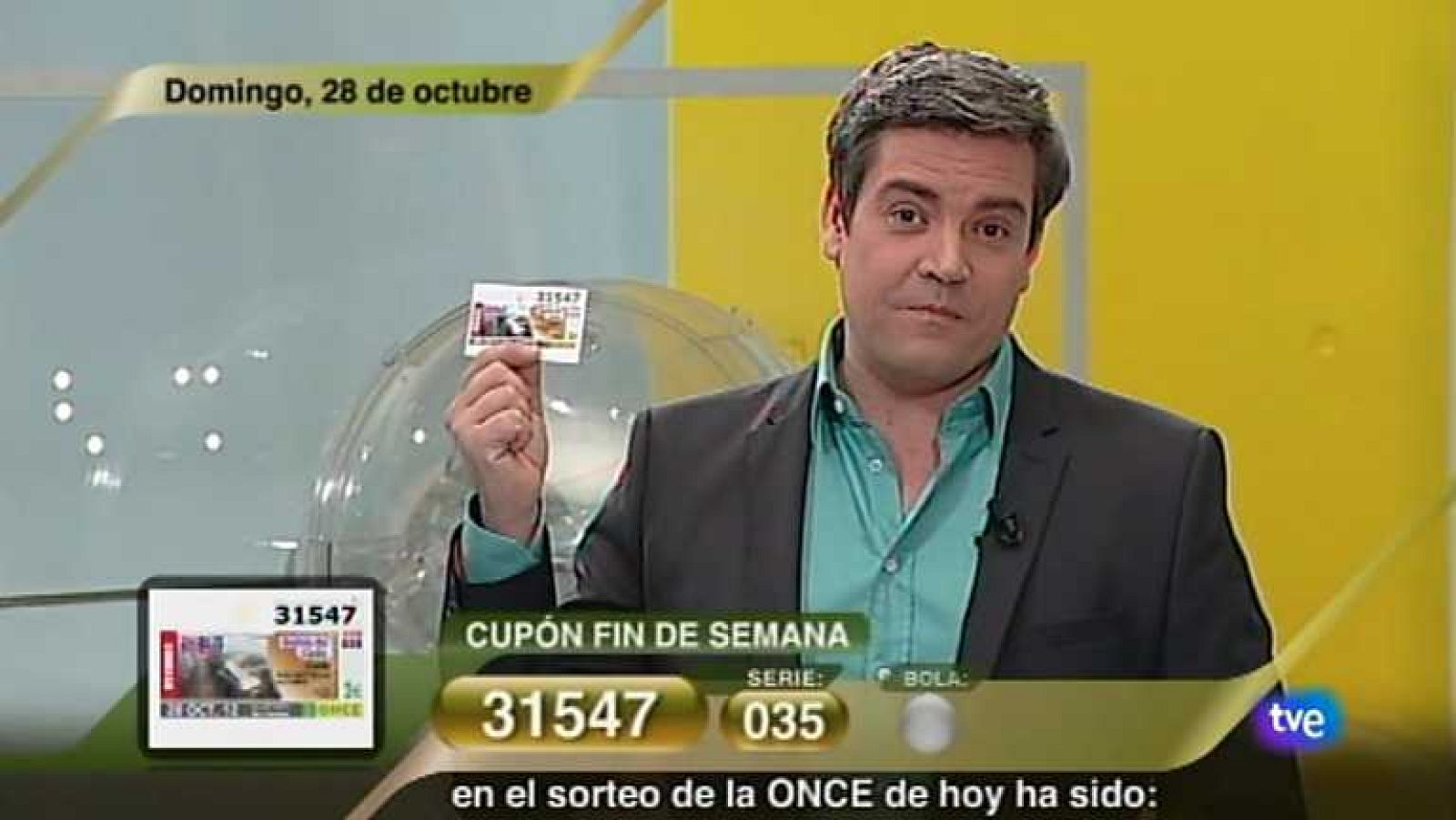 Sorteo ONCE - 28/10/12 - Ver ahora