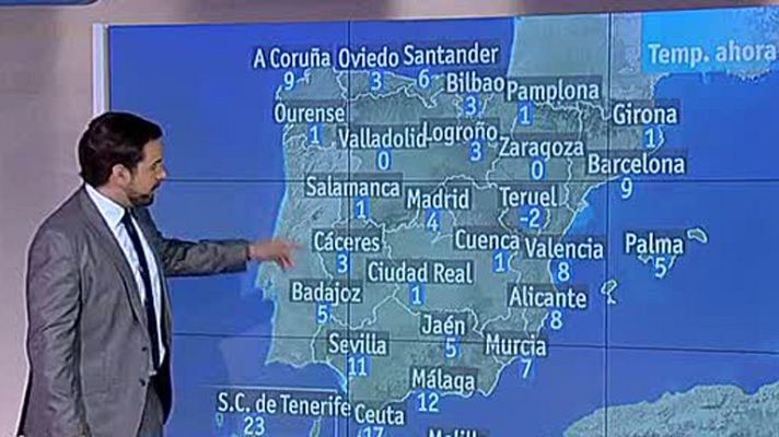 El tiempo - Continúan las temperaturas bajas durante este lunes