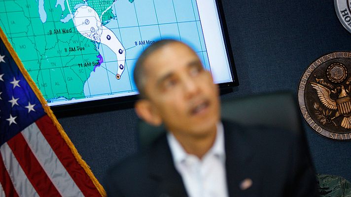 Telediario 1 - Sandy, una tormenta excepcional en la costa Este