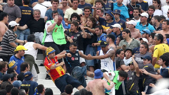 Telediario 1 - 25 heridos en el clásico River Plate - Boca Juniors