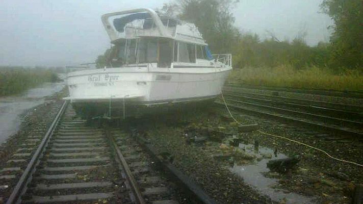 Telediario 1 - Obama declara Nueva York zona catastrófica