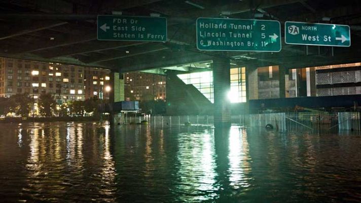 Telediario 1 - Nueva York, ciudad fantasma