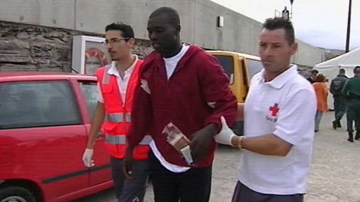 Telediario 1 - Inmigración ilegal