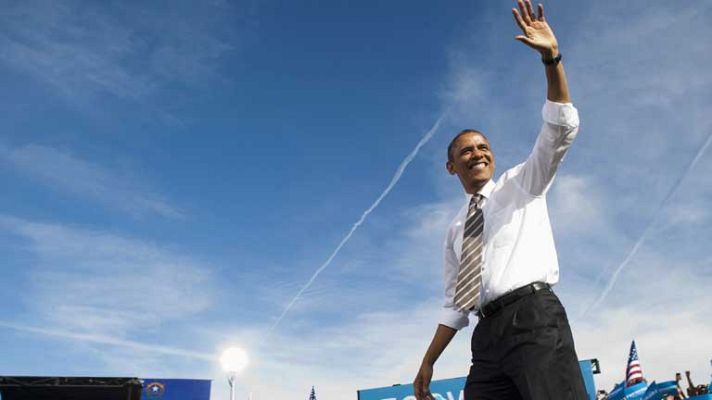 Telediario 1 - Empate técnico entre los dos candidatos en intención de voto en EE.UU.