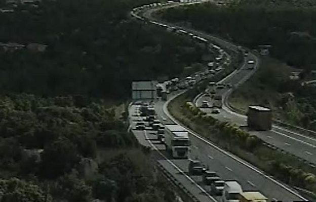  - Atascos en las entradas a Madrid