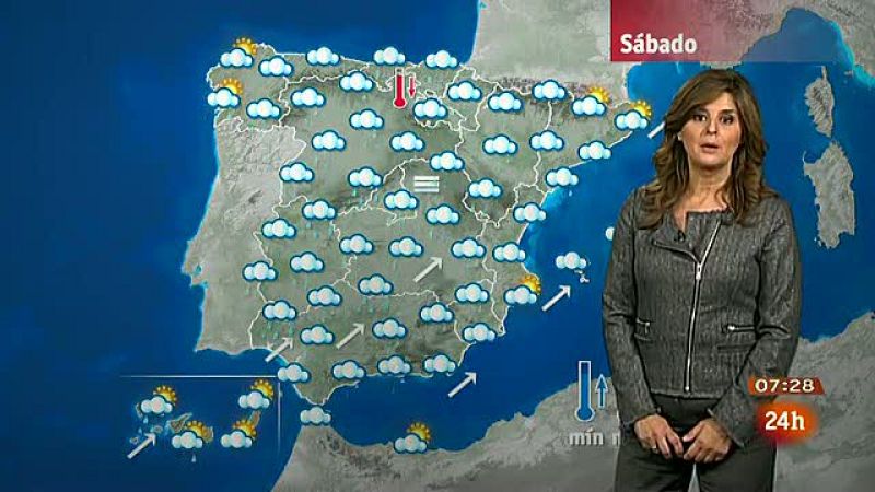 Precipitaciones y vientos fuertes en el suroeste, centro penínsular y Canarias - El tiempo | Ver