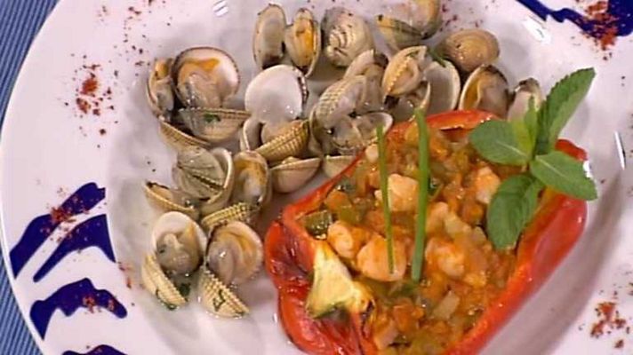 Cocina con Sergio - Pimientos rojos rellenos de pisto