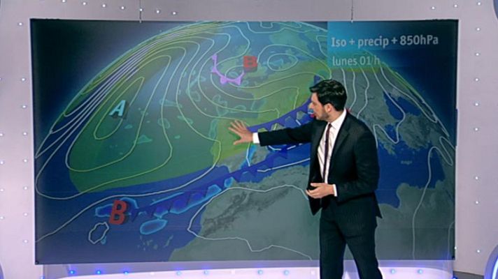 El tiempo - Fuerte viento y precipitaciones en Galicia y en el litoral de Almería
