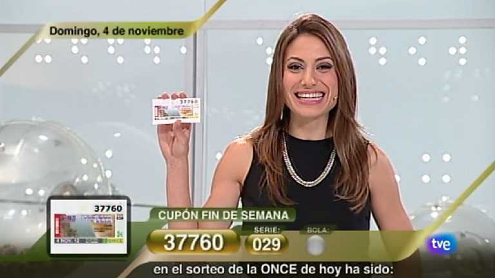 Sorteo ONCE - 04/11/12 - Ver ahora
