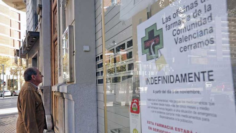 El 98% de las farmacias de la comunidad valenciana no abre hoy sus puertas