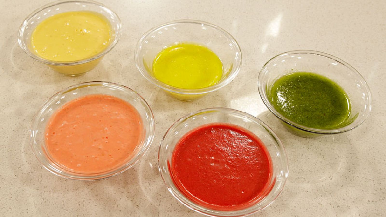 Saber cocinar - Truco - Vinagretas de colores