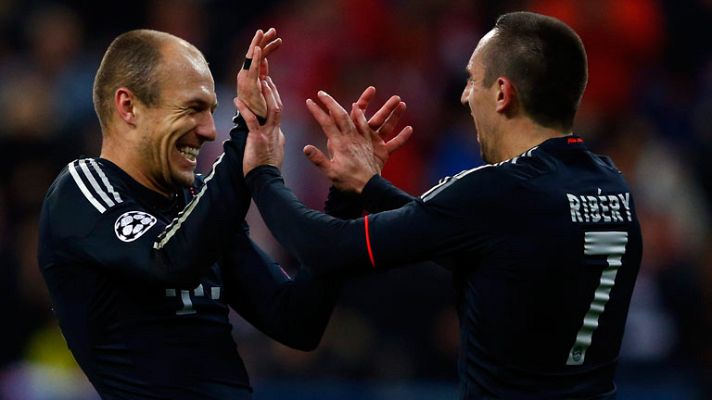 Telediario 1 - Victorias de Bayern, Chelsea, Benfica y Manchester United