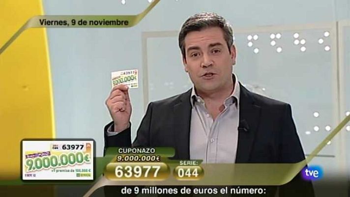 Sorteos ONCE - Sorteo ONCE - 09/11/12