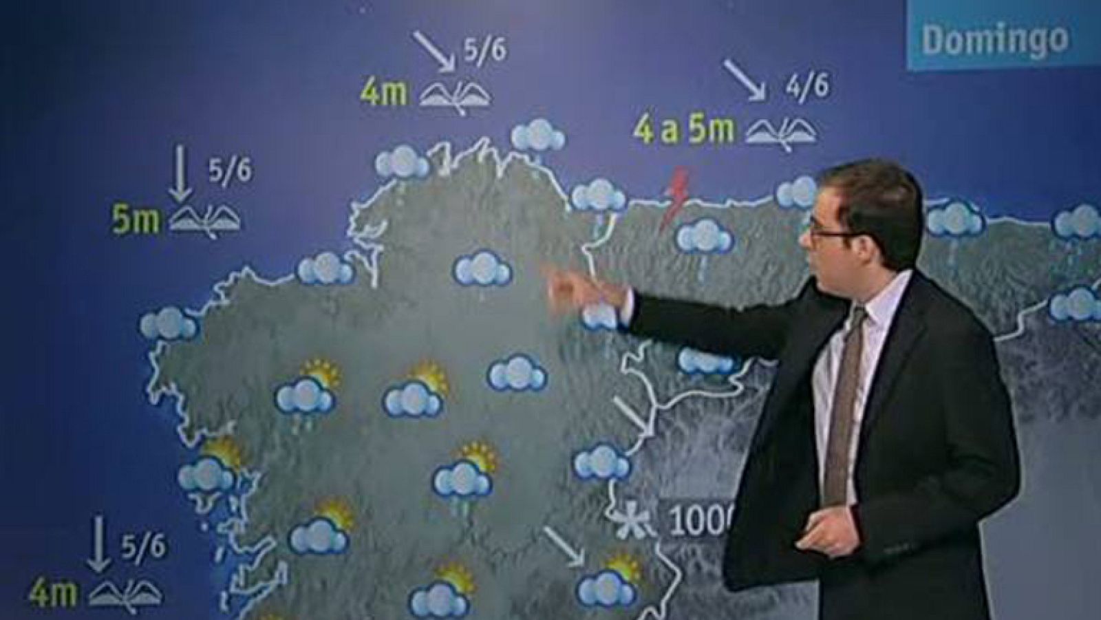 Lluvias fuertes en Cantabria y Levante