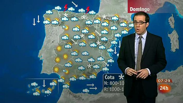El tiempo - Lluvias fuertes en Baleares, sudeste peninsular y litoral cantábrico